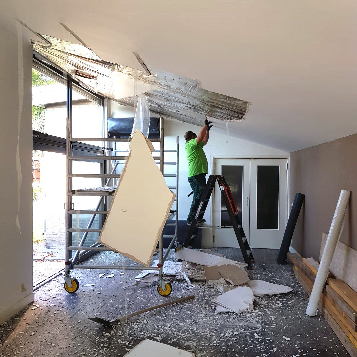 Een nieuw project begint (meestal) met slopen