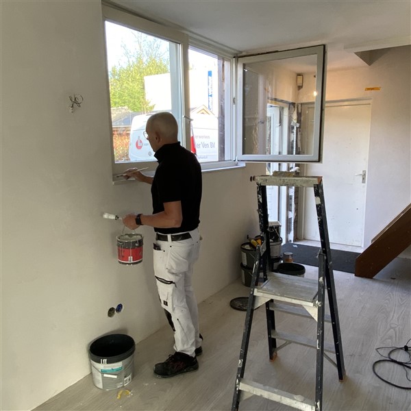 Schilders zijn begonnen
